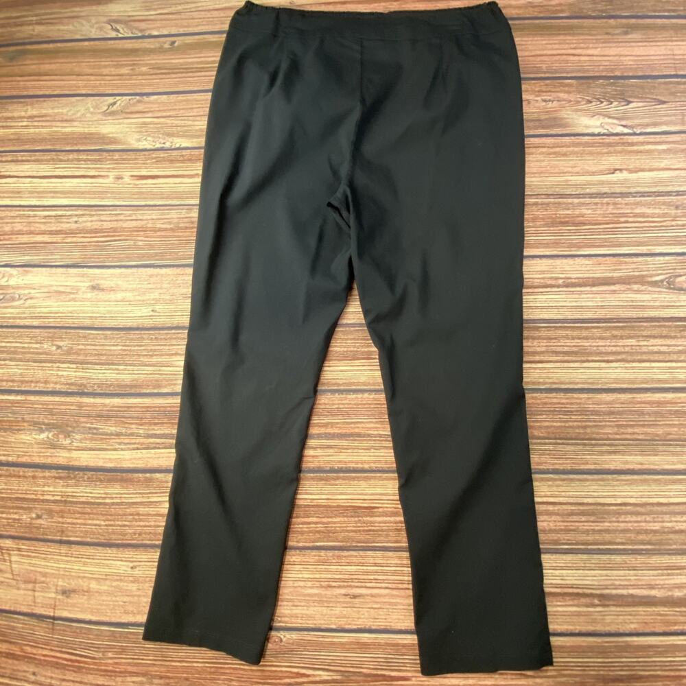 Who What Where Pull On Tapered Black Pants Women Size 16 Casual Office